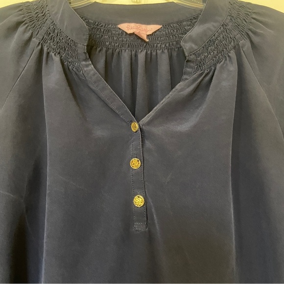 Lilly Pulitzer Navy Blue Women's Top - Picture 3 of 11